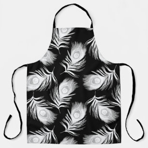 Tablier Motif sans couture décorative avec beau paon