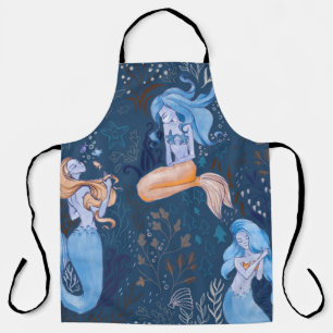 Tablier Motif sans couture dessiné à la main de belle sirè