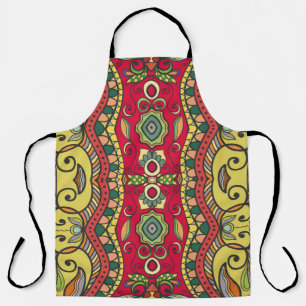 Tablier Motif sans couture dessinée à la main. Coloré a