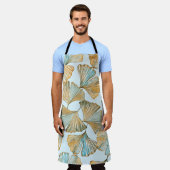 Tablier Motif sans couture Gingko Feuille (Porté)