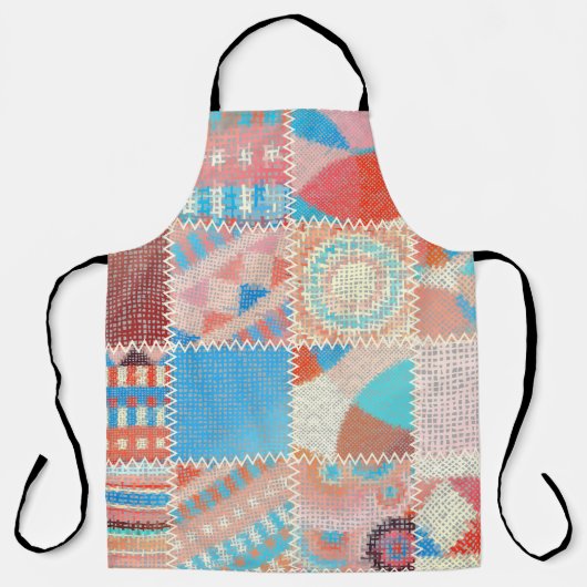 Tablier Motif sans couture. Imitation d'un motif de patchw (Recto)