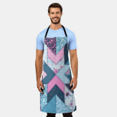Tablier Motif sans couture. Patchwork. (Porté)
