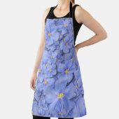 Tablier motif sans couture textile avec fleurs bleues. dec (Insitu)