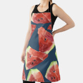 Tablier Motif sans couture. Tranches de pastèque aquarelle (Insitu)