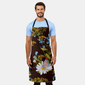 Tablier Motif sans faille avec fleurs sauvages (Porté)