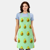 Tablier Motif sans fil Avocado sur Apron (Porté)