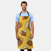 Tablier Motif sans joint avec Mugsbeer en mousse de bois, (Porté)