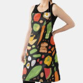 Tablier Motif sans soucis avec nourriture diététique, groc (Insitu)