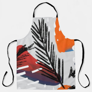 Tablier motif sans soudure à peinture Abstraite avec éléme
