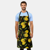 Tablier Motif sans soudure au citron. Illustration de citr (Porté)