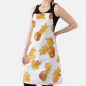 Tablier motif sans soudure automne avec feuilles en chêne (Insitu)