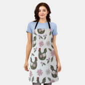 Tablier Motif sans soudure de Pâques avec poulet. (Porté)