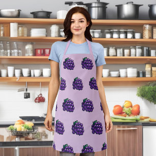Tablier Motif sans soudure de raisins sur Apron