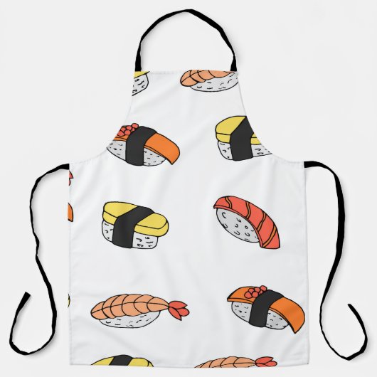 Tablier motif sans soudure du Sushi (Recto)