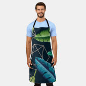Tablier Motif sans soudure feuille avec li polygonal abstr (Porté)