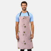 Tablier Motif sans soudure sur arrière - plan pastel. Vint (Porté)