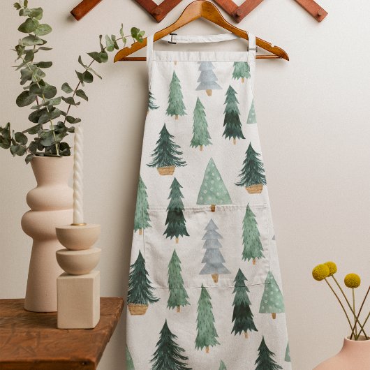 Tablier Motif scandinave de sapin de Noël