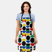 Tablier Motif scandinave du Bauhaus du milieu du siècle (Porté)