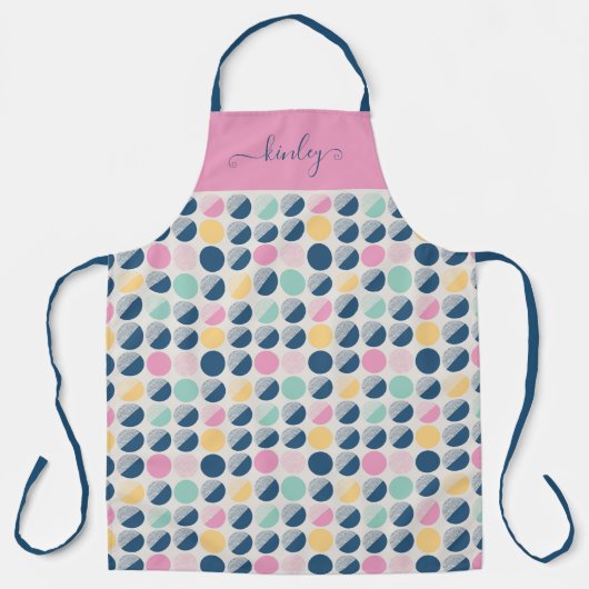 Tablier Motif semi-circulaire rétro (Recto)