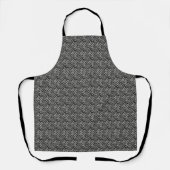 Tablier Motif Silver Grey Zebra Stripes (Recto)