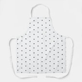 Tablier Motif simple noir et blanc Polka Dot Baker (Recto)