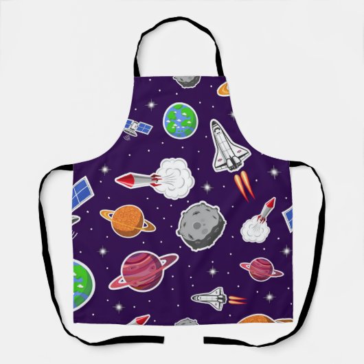 Tablier Motif spatial (Recto)