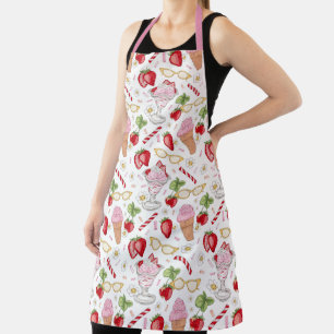 Tablier Motif Sundae fraise