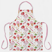 Tablier Motif Sundae fraise (Recto)