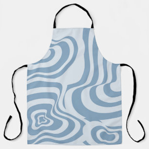 Tablier Motif Super Y2K rétro bleu