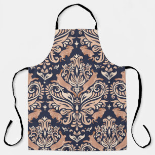 Tablier Motif symétrique sans couture dans le style Damask