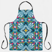 Tablier Motif Talavera. Un patchwork indien. Azulejos port (Recto)