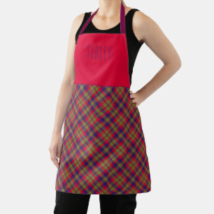 Tablier Motif Tartan Carreaux de la Ville de Glasgow