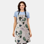 Tablier Motif Terrazzo Vert (Porté)