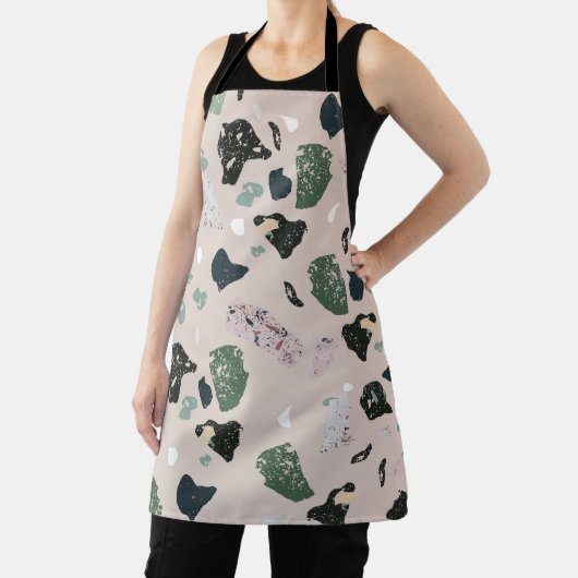 Tablier Motif Terrazzo Vert (Insitu)