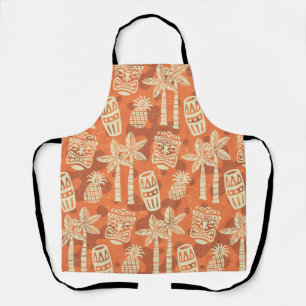 Tablier Motif Tiki Rétro Moderne du Milieu du Siècle
