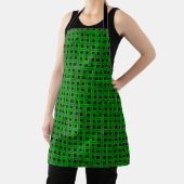 Tablier Motif Tissé Vert Noir (Insitu)