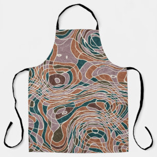 Tablier Motif topographique Abstrait