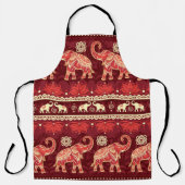 Tablier Motif transparent avec éléphants  (Recto)
