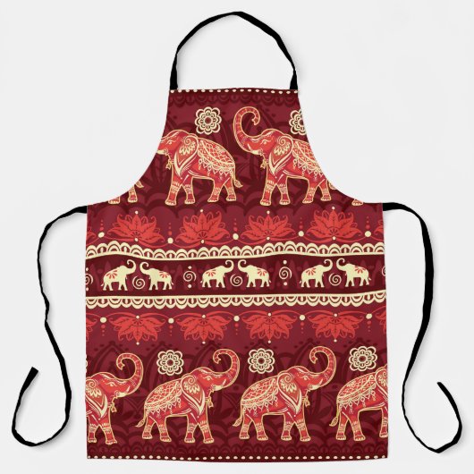 Tablier Motif transparent avec éléphants (Recto)