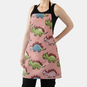 Tablier Motif transparent de dinosaure mignon