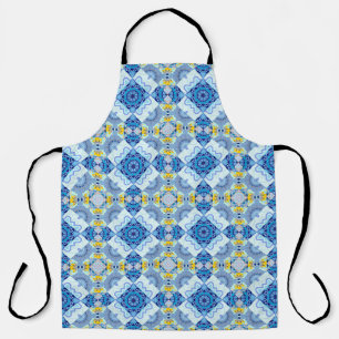 Tablier Motif transparent symétrique coloré, design en b