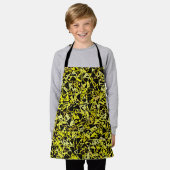 Tablier Motif Triangle Noir Jaune (Porté)