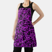 Tablier Motif Triangle Noir Violet (Insitu)