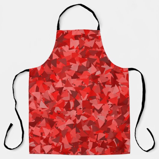 Tablier Motif Triangle Rouge (Recto)