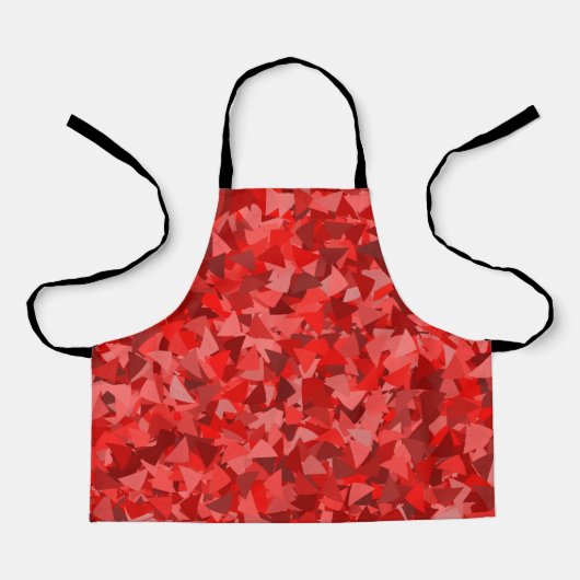 Tablier Motif Triangle Rouge (Recto)