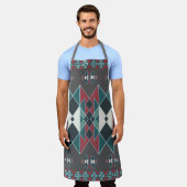 Tablier Motif Triangle Sud-Ouest Natif  (Porté)