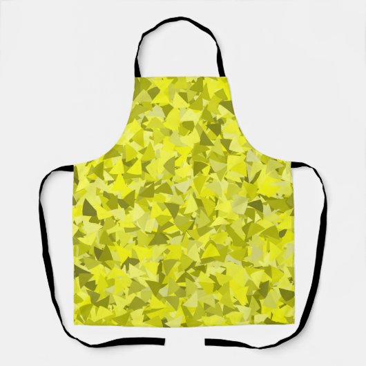 Tablier Motif Triangle Vert Jaune (Recto)
