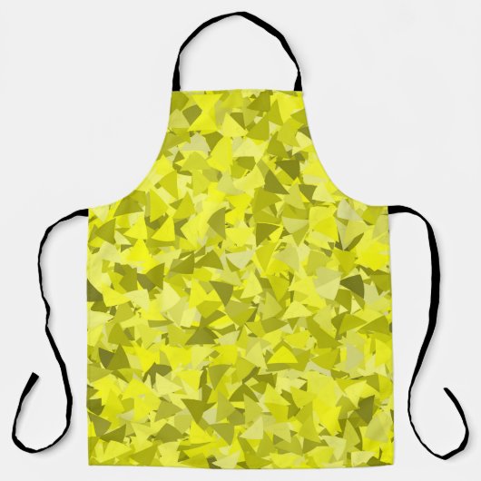 Tablier Motif Triangle Vert Jaune (Recto)