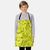 Tablier Motif Triangle Vert Jaune (Porté)