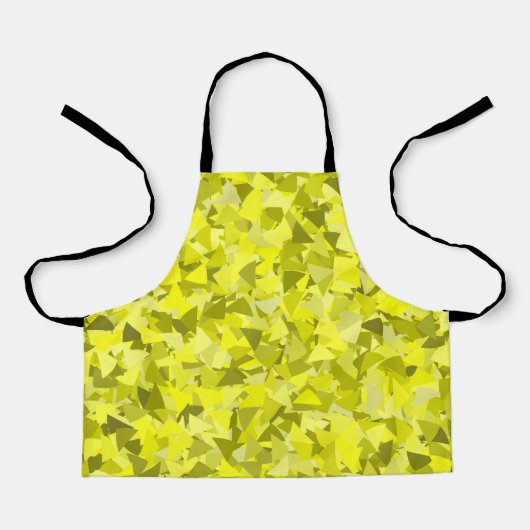 Tablier Motif Triangle Vert Jaune (Recto)